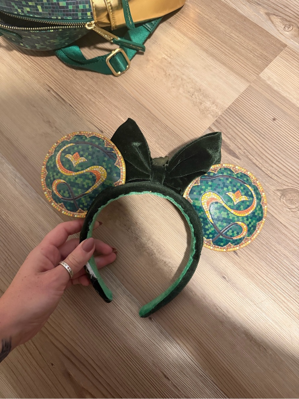 Disney Club 33 Loungefly Backpack with Matching Ears - Picture 6 of 7